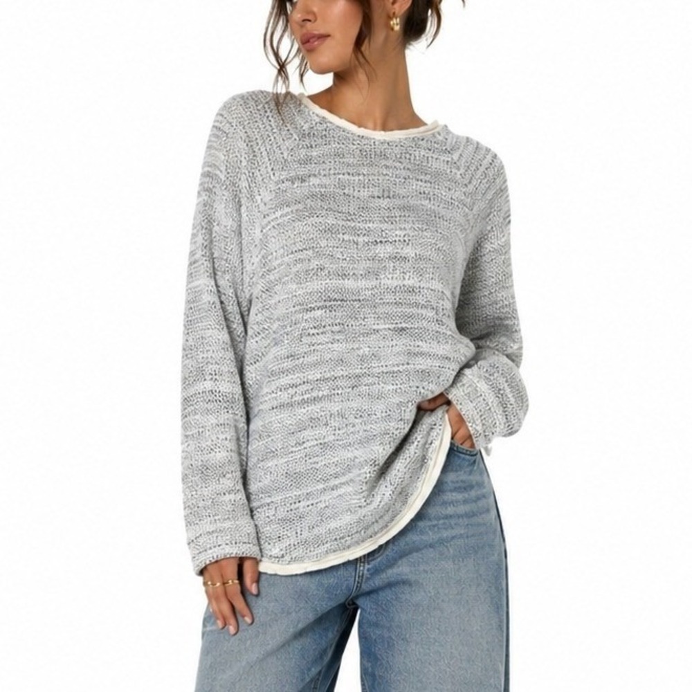 VINCE Pullover Sweater with Silk Trim.‎ Size XS